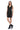 Adeline Faux Suede Dress BLACK FRONT