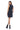 Adeline Faux Suede Dress NAVY BACK