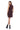 Adeline Faux Suede Dress WINE BACK
