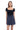 Mabel Faux Suede Skirt NAVY FRONT