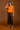 Grecian Drape Bubble Blouse CARROT FULL