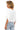Grecian Drape Bubble Blouse OFFWHITE BACK