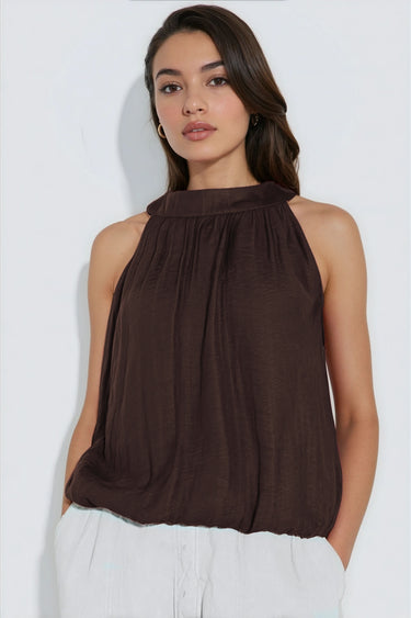 Camden Top CHOCOLATE front