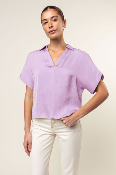 Finley Blouse LILAC FRONT
