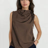 Greer Top CHOCOLATE FRONT