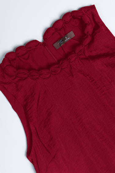 Knox Dress CRIMSONRED DETAIL